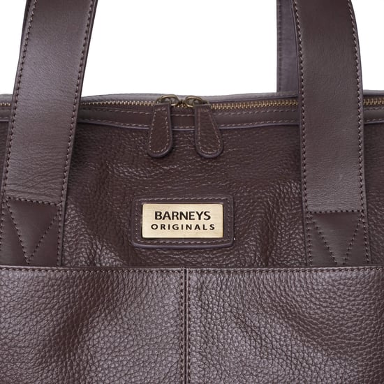 Barneys Originals Real Leather Holdall