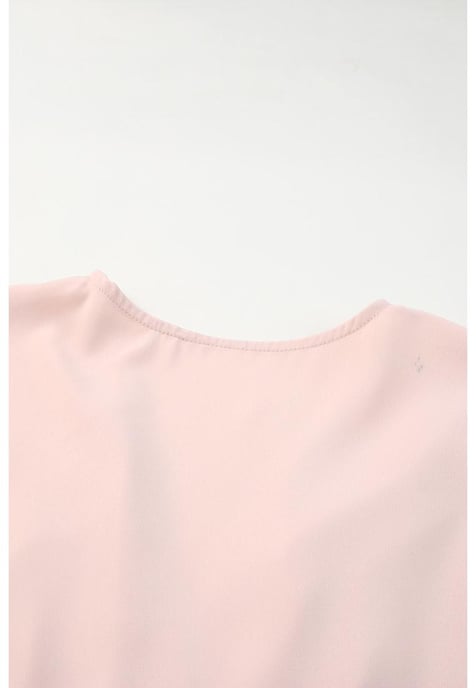 Women's Deep V Neck Buttoned High Waist Romper in Pink - Image 2