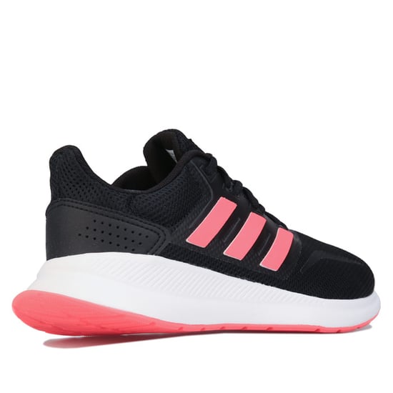Girl's adidas Childrens Runfalcon Trainers in black pink - Image 3
