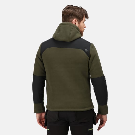 Regatta Mens Garrison Hooded Jacket (Iron/Black)