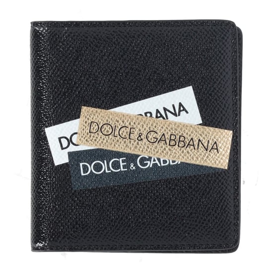 Dolce & Gabbana Logotyp Fickfodral i Svart Läder - Image 6