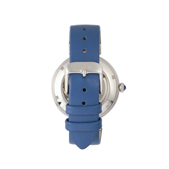 Empress Adelaide Automatic Skeleton Leather-Band Watch