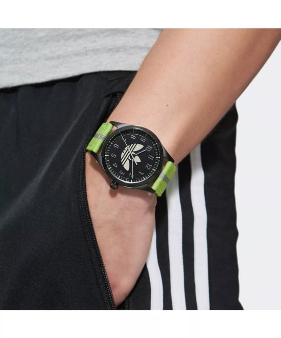 Adidas Originals Code Four Uniseks Groene Horloge AOSY23040 - Image 4