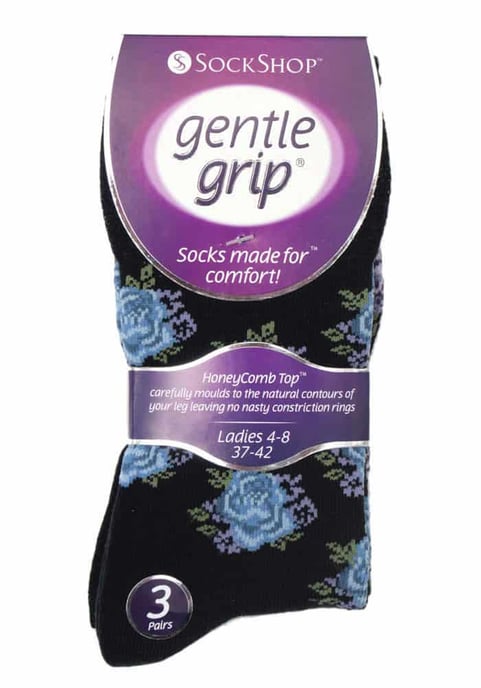 6 paar sokken zonder elastiek damessokken met zachte grip - GG32 - Image 2