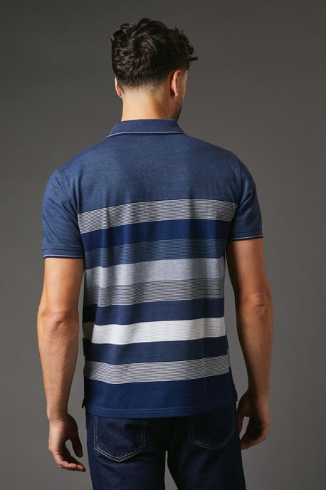 Oakland Stripe Polo Shirt - Image 3