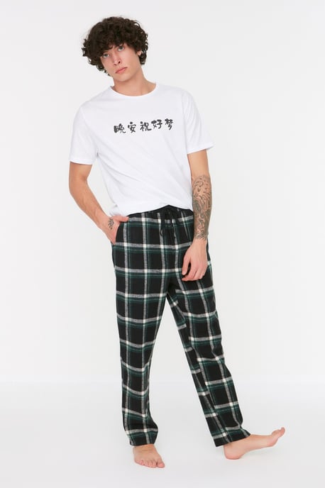 Trendyol Herrar Avslappnade Pyjamasbyxor - Image 1