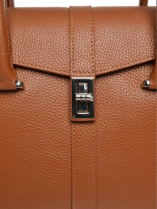 Luisa Vannini Bruin Rundleer Tas - Image 3
