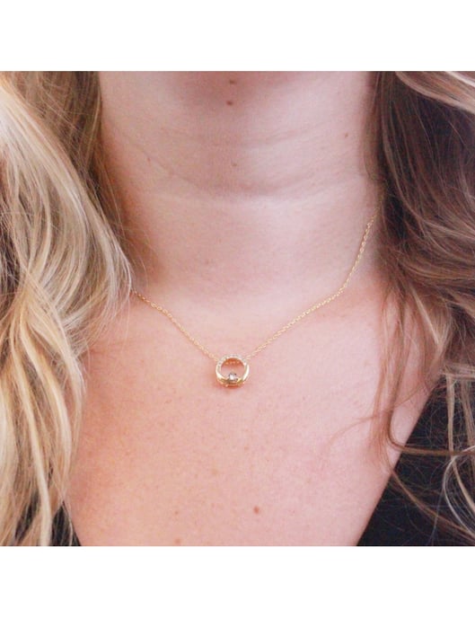 Pendentifs Clarine - Doré och Cristal - Image 2
