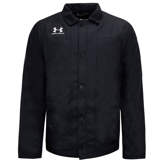 Under Armour Mens Accelerate Touchline Button Up Jacket Black 1328072 001
