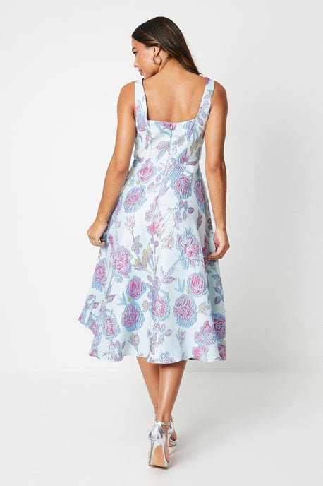 Square Neck Midi Dress