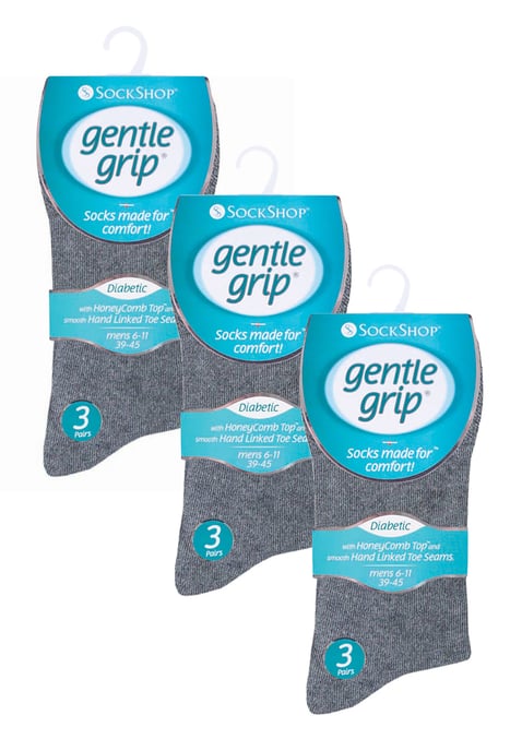 9 paar sokken zonder elastiek katoenen herensokken | Gentle Grip | Zachte losse sokken | Diabetische vriendelijke sokken - BNG - Image 2