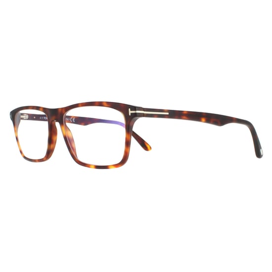 Tom Ford Rectangle Mens Red Havana FT5681-B