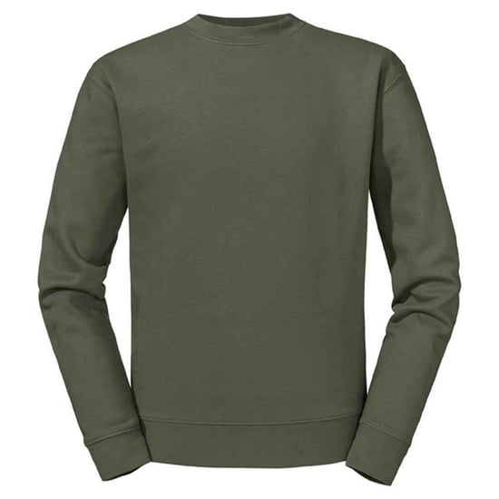Russell Mens Authentic Sweatshirt (Olive Green) - Image 1
