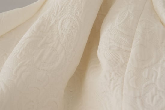 Dolce & Gabbana Witte Jacquard Midi Bloemen Slank Brocade Damesjurk - Image 6