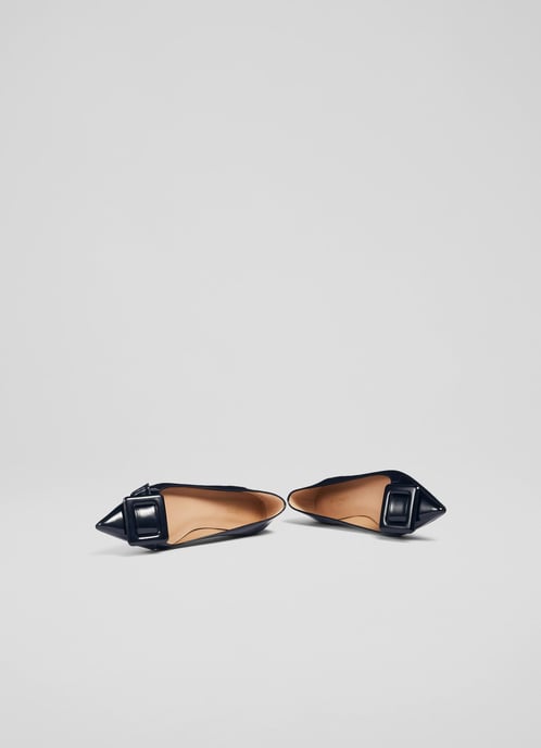 LK Bennett Devon Flats, Navy