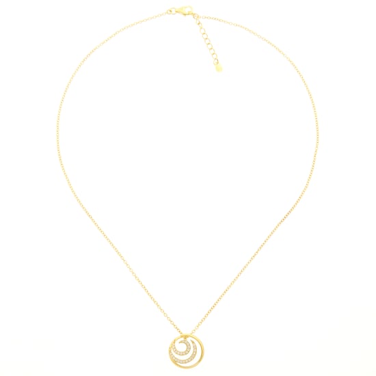 Orphelia 'Elaine' Women's 925 Sterling Silver Chain with Pendant - Gold ZH-7084/2 - Image 2