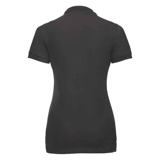 Russell Dames/Dames Piqué Stretch Poloshirt (Zwart) - Image 2