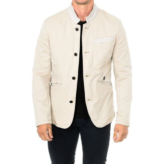 Men's Long Sleeve Mandarin Collar Blazer Jacket 82954E - Image 1