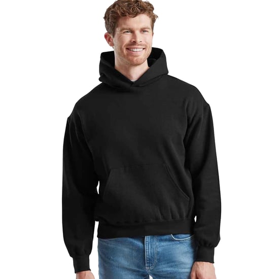 Fruit of the Loom heren superkatoenen katoenen hoodie (Zwart) - Image 1