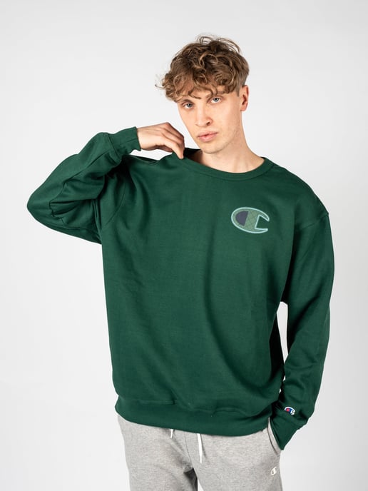Champion Sweatshirt C-Neck Men's Green