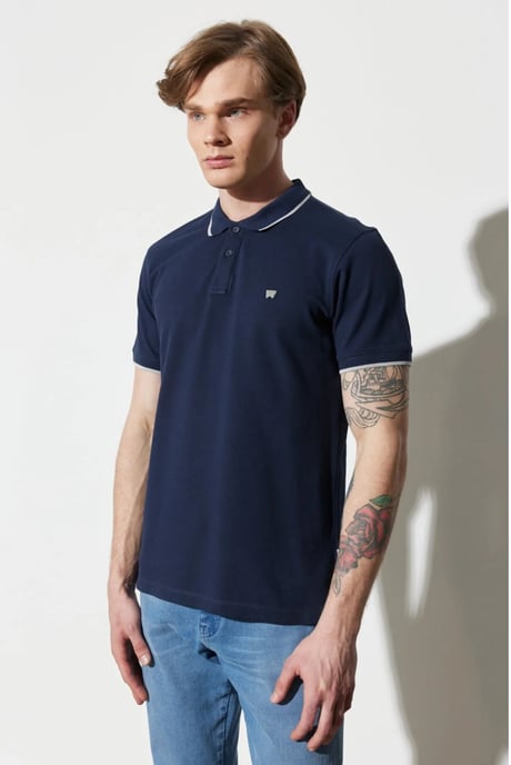 Wrangler - poloshirt marine - Image 2