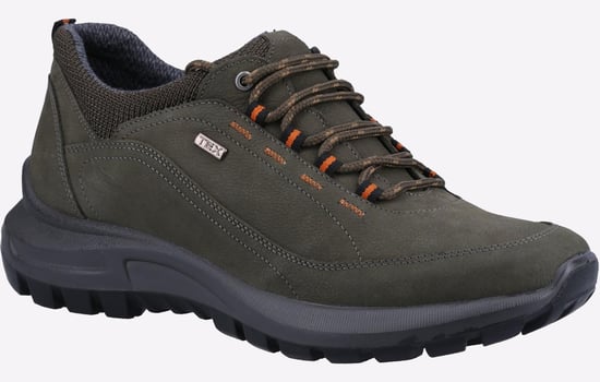 Cotswold Dumbleton Leren Heren Khaki Veterschoenen - Image 2