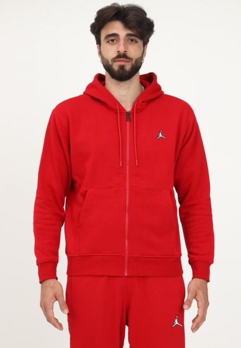 Nike Heren Jordan Brooklyn Fleece trainingspak in rood - Image 2