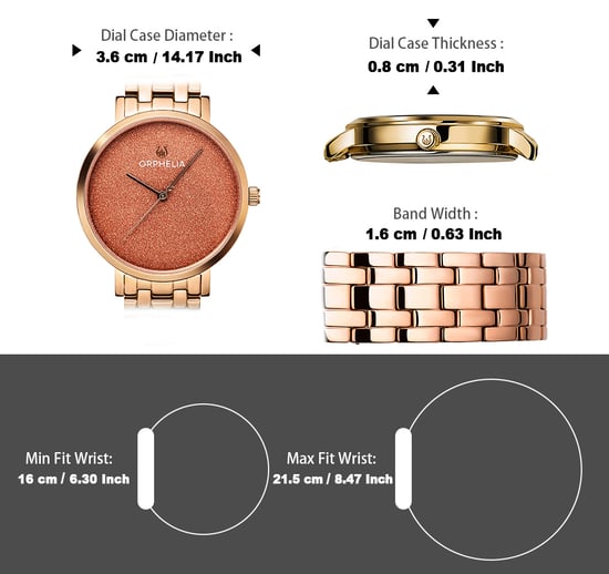 Orphelia Stardust Women's Rose Gold Watch OR12811