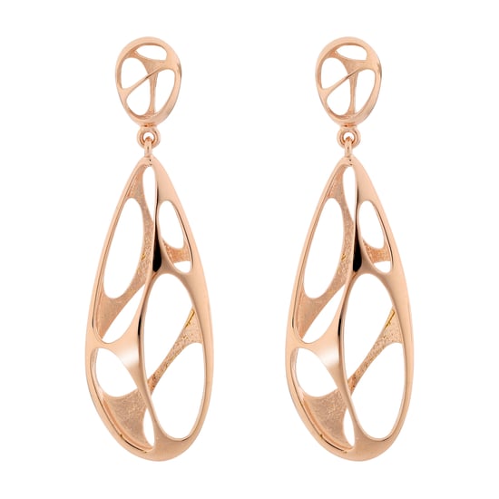 Orphelia 'Ava' Women's 925 Sterling Silver Drop Earrings - Rose zo-7374 RG