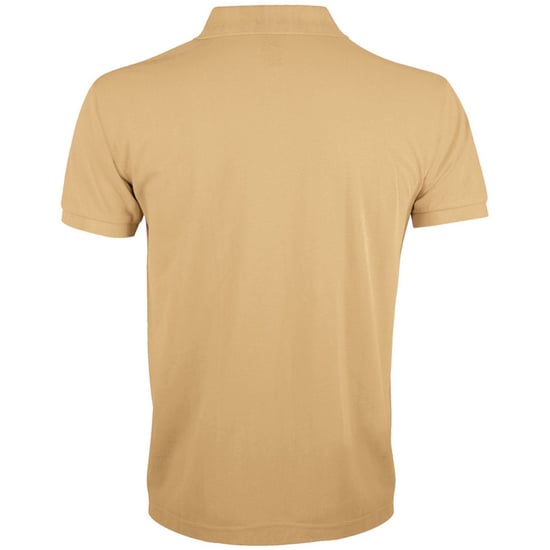 SOLs Mens Prime Pique Plain Short Sleeve Polo Shirt (Sand) - Image 2