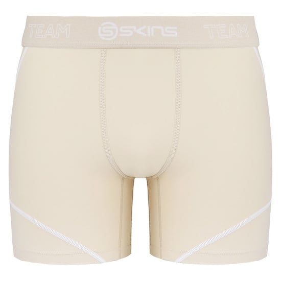 Skins DNAmic Mens Beige Neutral Compression Tights Shorts DB00010099002
