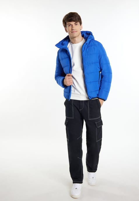 Mo Gewatteerd winterjack Heren blauw - Image 2
