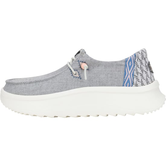 HEYDUDE Wendy Peak Chambray Geweven Polyester Vrouwen Grijze Loafers - Image 5