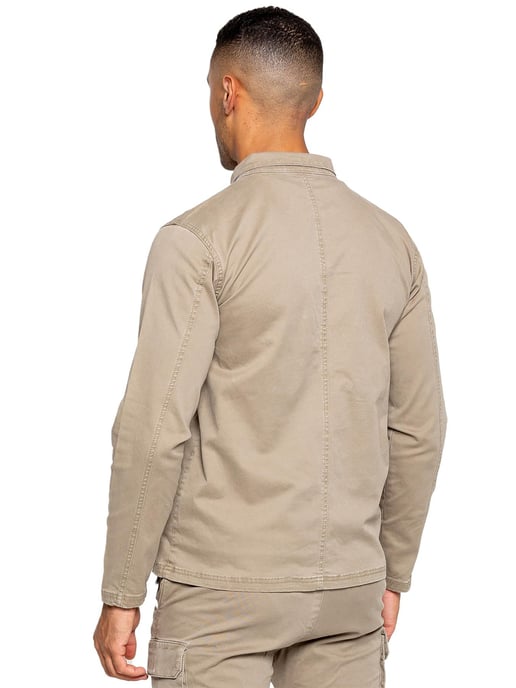 Enzo | Mens Cargo Overshirt Jacket - Image 4