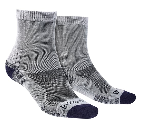 Bridgedale - Mens Hiking Lightweight Merino Socks - Silver / Navy - Image 1