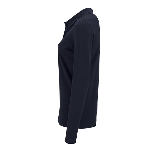 SOLS Dames/dames Perfecte Lange Mouw Pique Polo Shirt (Franse marine) - Image 4