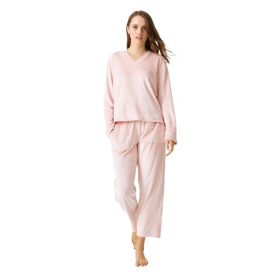 Women's Long Sleeve V-neck Pajamas JJBDP0202