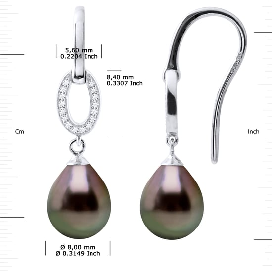 DIADEMA - Earrings - Real Tahitian Pearls