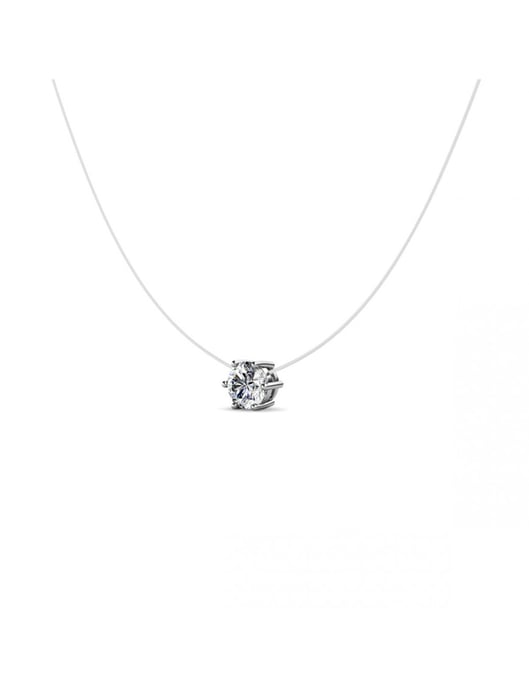 Sjöjungfruns tårar-halsband - silver och kristall - Image 3