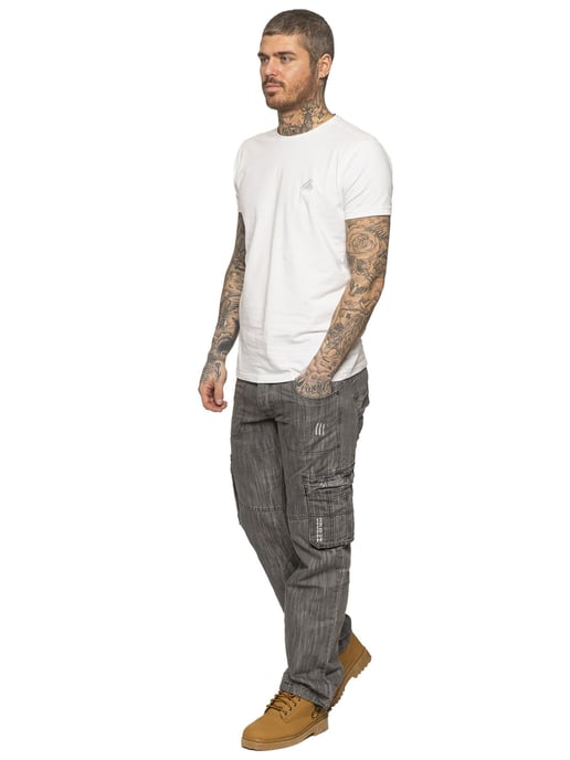 Enzo | Combat Denim Jeans för herrar - Grå - Image 6