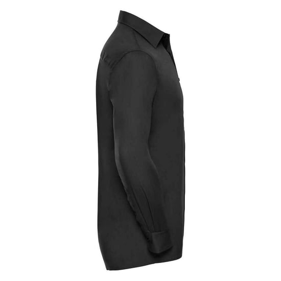 Russell Collection Mens Poplin Easy-Care Formal Shirt (Black)