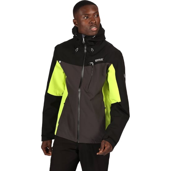 Regatta Mens Birchdale Waterproof Hooded Jacket (Ash/Black)