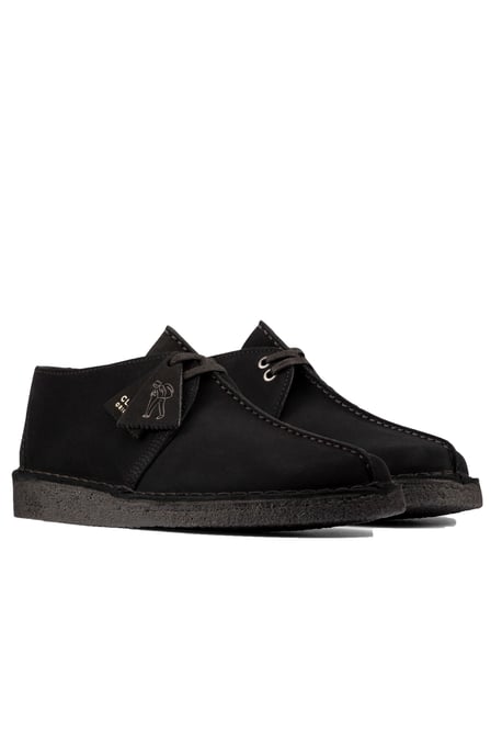 Clarks Originals Desert Trek Casual Shoe Black Suede - Image 2