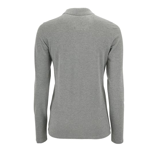 SOLS Dames/dames Perfecte Lange Mouw Pique Polo Shirt (Grijze Mergel) - Image 2