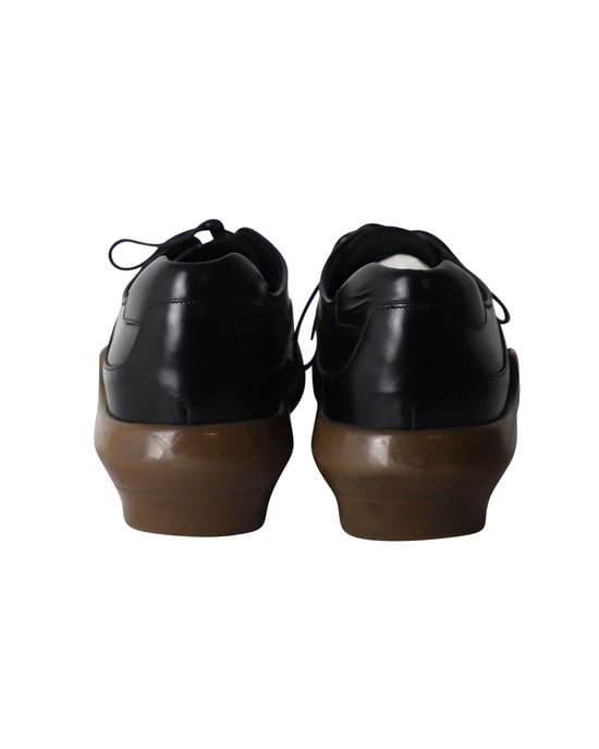 Prada Platform Brogues in Black Leather - Image 4