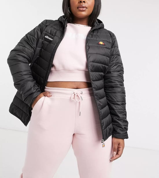 Ellesse Womens Plus Quilted Jacket In Black