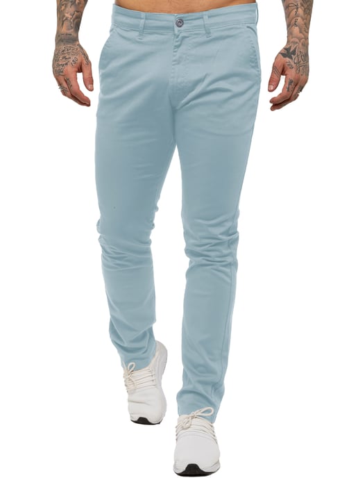Enzo Heren Slim Fit Stretch Chino - Image 2