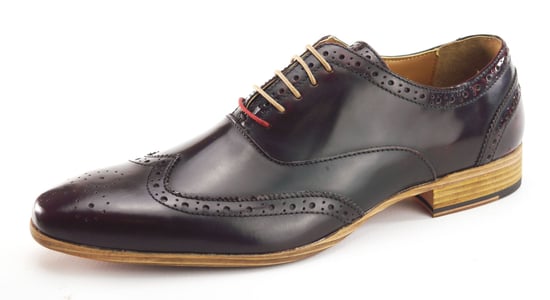 Frank James Norbury Leather Oxblood Mens Derby Lace Up Formal Shoes