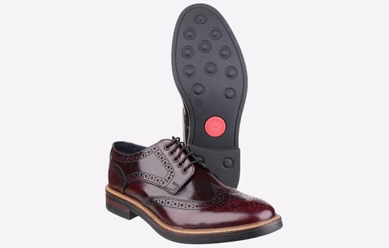 Base London Woburn Hi-Shine Brogue LEATHER Mens - Image 4