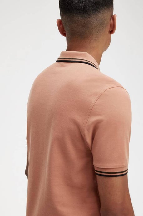 GBFred Perry regular fit polo ljus rost - Image 3